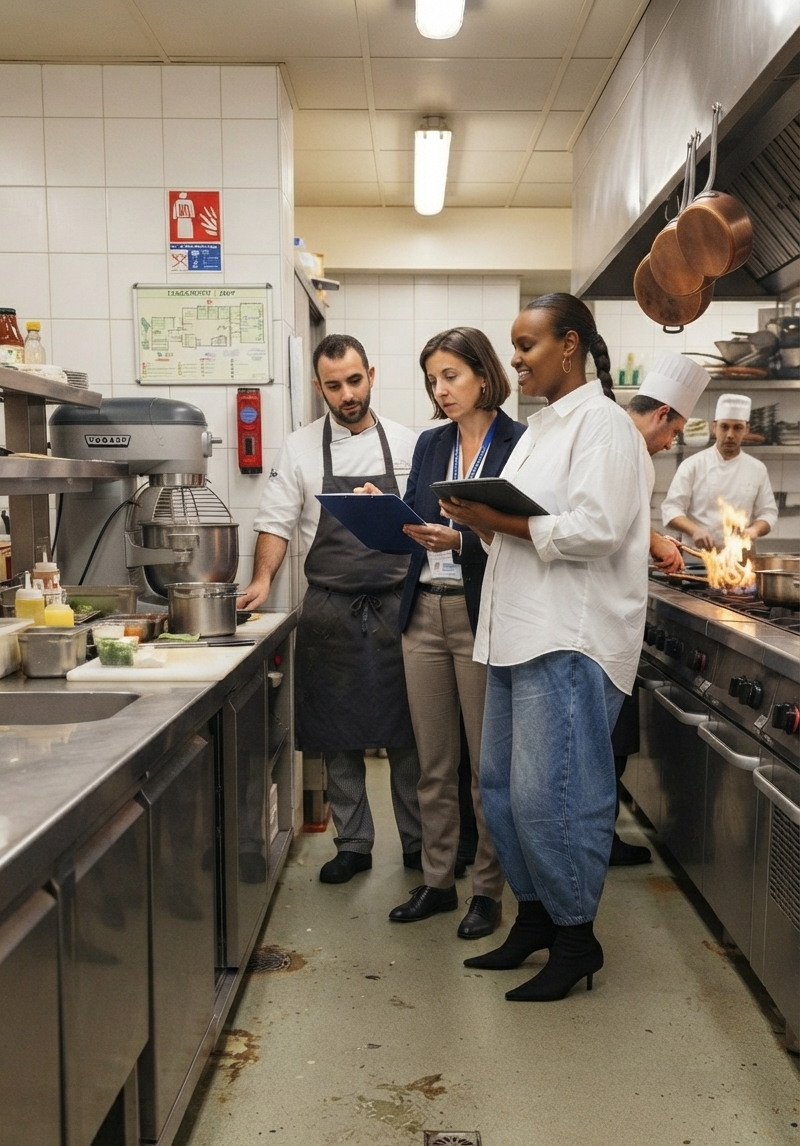 Faniya Hassani en audit, en cuisine professionnelle